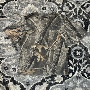 Vintage 90s Camo Realtree Winchester Kids T-Shirt Size Medium